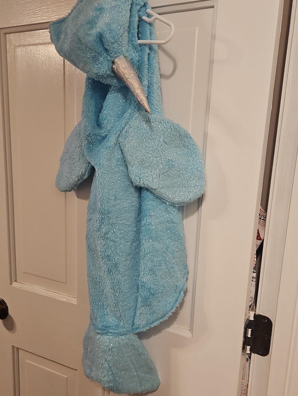 XXLARGE Dog Costume - Blue Plush Narwhal Costume